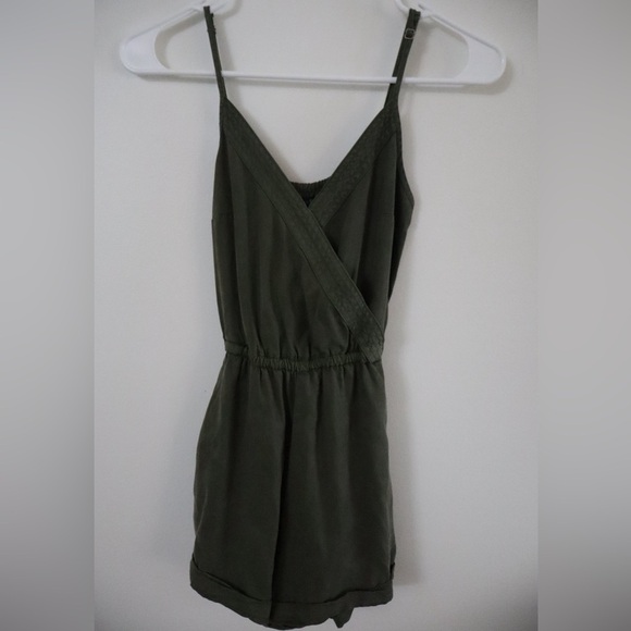 Abercrombie & Fitch Dresses & Skirts - Abercrombie & Fitch Olive Green Wrap Romper